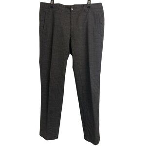 Armani Collezioni Wool Nylon Elastane Charcoal Gray Chinos Trousers Mens 54/38 L